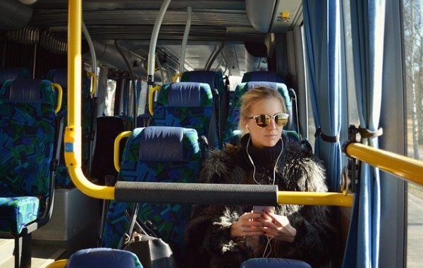 pasażerka autobusu